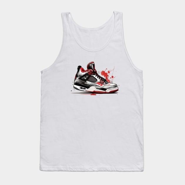 AJ 4 Tank Top by Buff Geeks Art